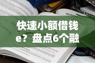 快速小额借钱e？盘点6个融资平台给你参考