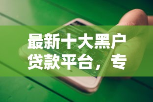 最新十大黑户贷款平台，专治微信借呗平台