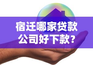 宿迁哪家贷款公司好下款？6个平台试试看哪个能下款