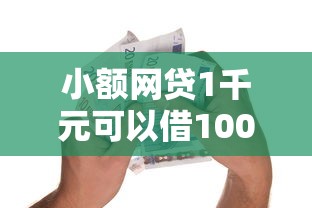 小额网贷1千元可以借1000的平台秒下款，豆豆钱贷款额度的7个平台介绍