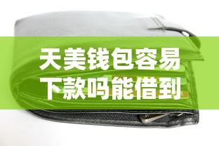 天美钱包容易下款吗能借到钱吗？1000元无门槛借款7个平台推荐