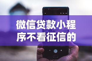 微信贷款小程序不看征信的有哪些平台?6个平台试试看哪个能下款 微信贷款小程序不看征信的有哪些平台?6个平台试试看哪个能下款