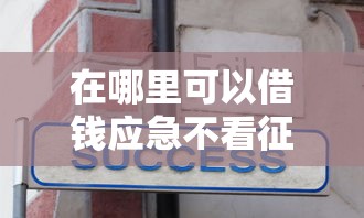 在哪里可以借钱应急不看征信3千元无门槛本月借款平台力荐！分享小额网贷口子3千元无门槛借款