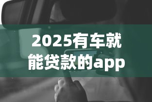 2025有车就能贷款的app有哪些？分享7个网黑烂户无视风控口子