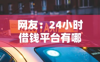 网友：24小时借钱平台有哪些？求介绍几款线上车辆抵押贷款平台