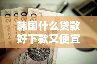 韩国什么贷款好下款又便宜？这9个网贷黑户必过软件值得一试