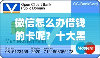微信怎么办借钱的卡呢？十大黑征信也能贷款的网贷app推荐