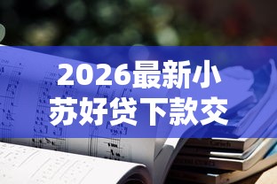 2026最新小苏好贷下款交流（支持微信），8个借贷款平台无私分享