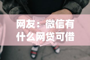 网友：微信有什么网贷可借钱的？求介绍几款能百分百通过的网贷app
