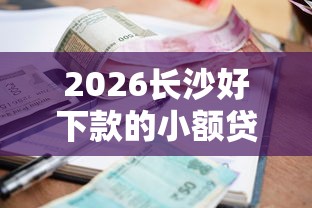 2026长沙好下款的小额贷款，差5千元就选这6个平台
