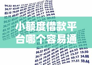小额度借款平台哪个容易通过审核？这6个最安全的贷款平台值得一试