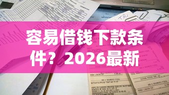 容易借钱下款条件？2026最新测评10个不看征信能下款的平台