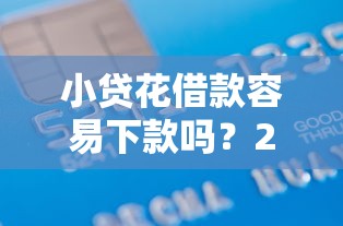 小贷花借款容易下款吗？2026最新测评10个不查征信的贷款软件