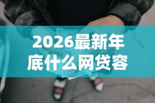 2026最新年底什么网贷容易过关，总结十个贷款平台公司！