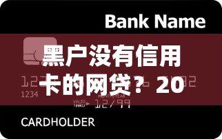 黑户没有信用卡的网贷？2026最新测评10个正规安全的贷款平台