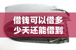 借钱可以借多少天还能借到钱吗？3000元无门槛借款7个平台推荐