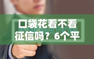 口袋花看不看征信吗？6个平台试试看哪个能下款