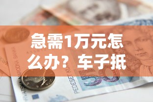 急需1万元怎么办？车子抵押贷款不看征信吧试试这8个无门槛平台
