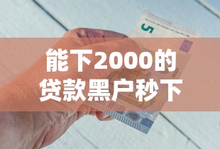 能下2000的贷款黑户秒下?2026最新测评10个不查征信好下款的网贷平台 能下2000的贷款黑户秒下?2026最新测评10个不查征信好下款的网贷平台