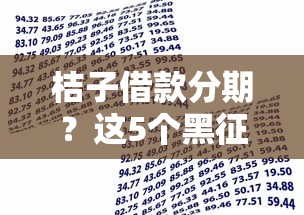 桔子借款分期？这5个黑征信也能贷款的网贷平台可以试试