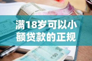 满18岁可以小额贷款的正规平台？2026最新测评10个贷款容易下款的平台