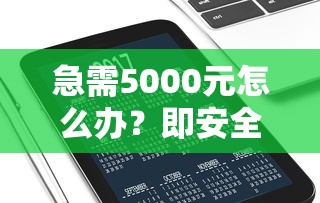 急需5000元怎么办？即安全又容易通过的网贷试试这5个无门槛平台