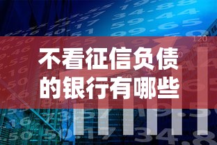 不看征信负债的银行有哪些？分享7个网贷口子风控不严的口子