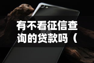 有不看征信查询的贷款吗（最新发布！）8个无视征信黑白100%秒下口子