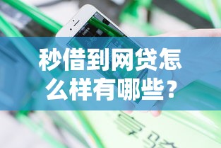 秒借到网贷怎么样有哪些？分享5个征信是花户平台可以借钱不