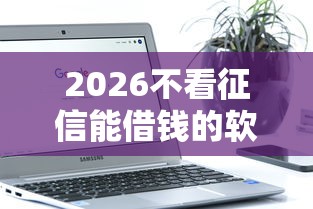 2026不看征信能借钱的软件，差4千元就选这8个平台