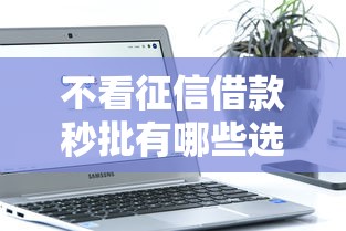 不看征信借款秒批有哪些选哪个平台？5个不看负债和征信的软件推荐