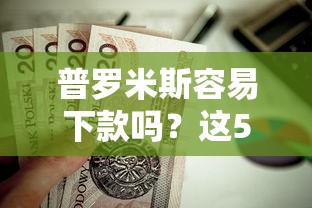 普罗米斯容易下款吗？这5个个人贷款平台值得一试
