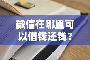 微信在哪里可以借钱还钱？2026最新测评10个借款平台容易通过不看征信