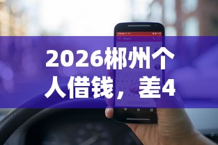 2026郴州个人借钱，差4000元就选这6个平台