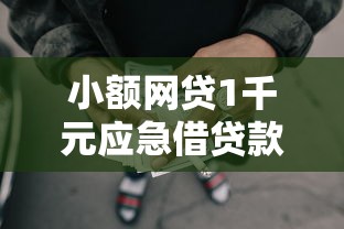 小额网贷1千元应急借贷款500秒下平台，容易下款3000的口子的5个平台介绍