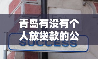 青岛有没有个人放贷款的公司？分享8个类似高炮口子的平台