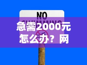 急需2000元怎么办？网申不通过通知试试这7个无门槛平台